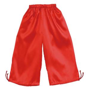 ソフトサテンズボン(裾絞り付)M 赤